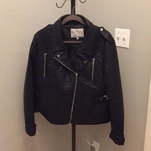 Rachel Roy Faux Leather Jacket. Sz XL.